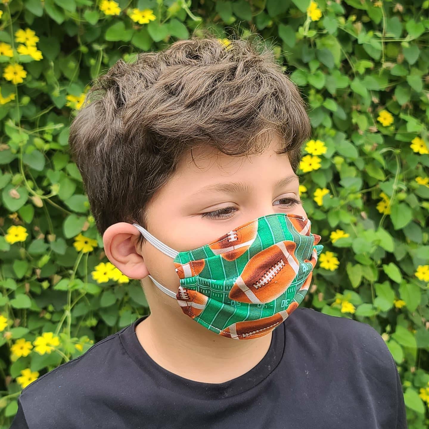 Football Face Mask for Kids and Adults With Filter / 100 Etsy