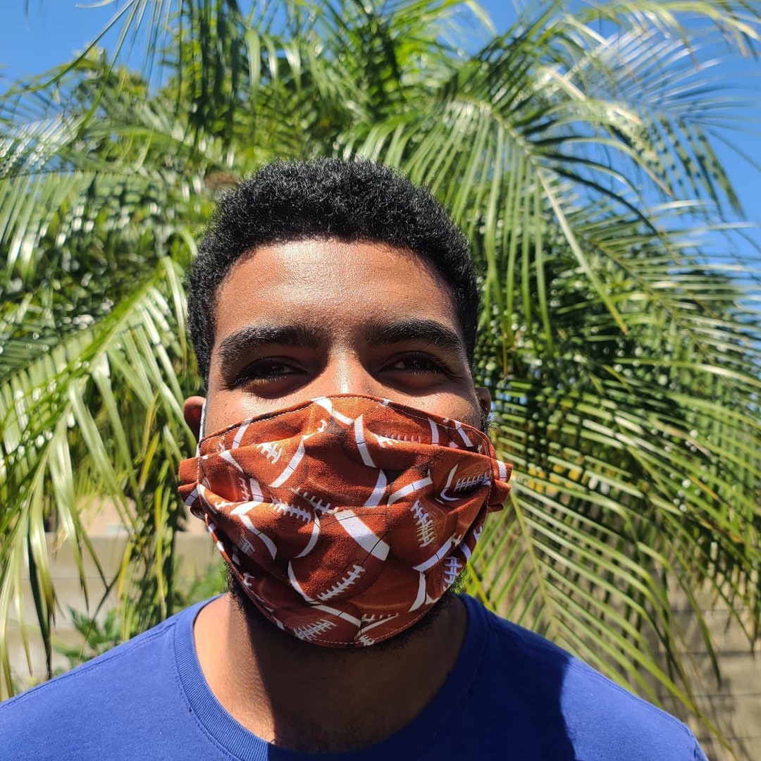 Football Face Mask With Filter / Toddler Child Adult and XL Etsy