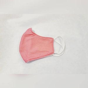 子供用ピンクフェイスマスク / 幼児や子供にフィット / 綿100% / 再利用可能、洗濯可能 / 二重層 / 通気性 / 快適 / 子供用マスク
