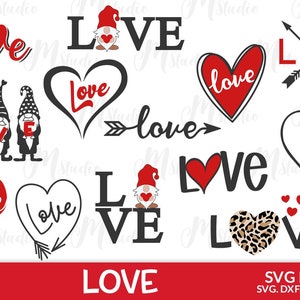 Love svg Bundle, Valentines day svg, Love, Valentines svg, cricut, silueta.