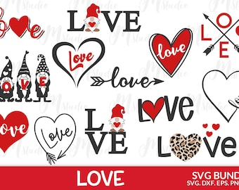 Liebe svg Bundle, Valentinstag svg, Liebe, Valentines svg, Cricut, Silhouette.
