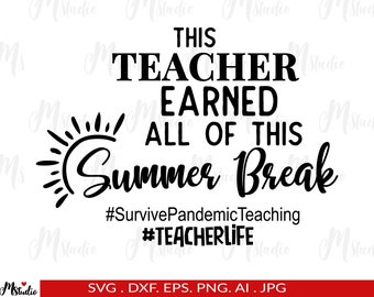 Teacher Break Svg Etsy