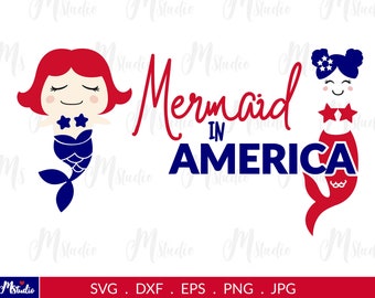 Free Free 186 Mermaid In The Usa Svg SVG PNG EPS DXF File