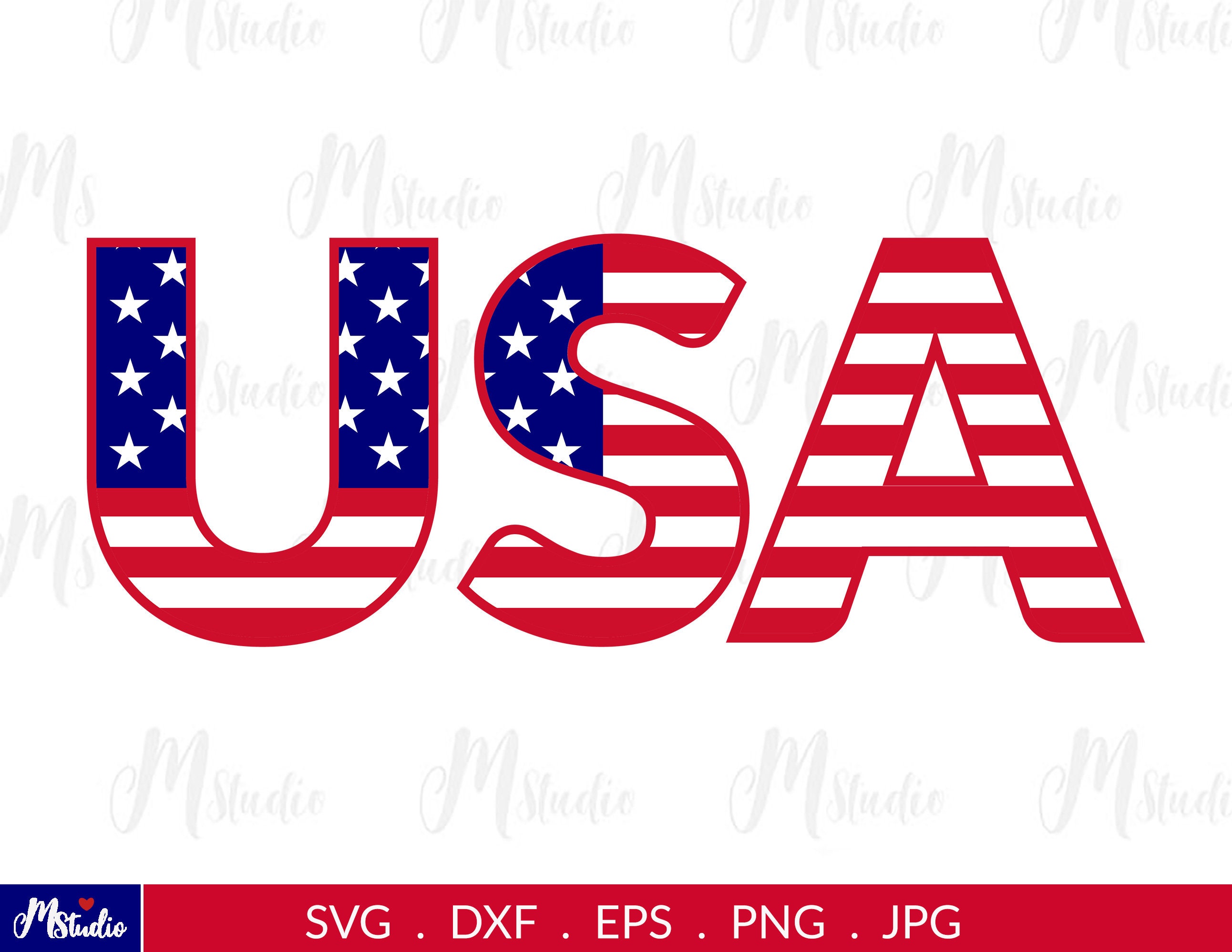 American Flagsvg 4th of July Svg Distressed Flag - Etsy