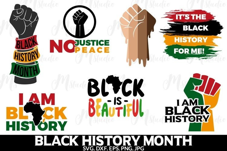 Black Pride png Black Lives Matter We Are Black History Silhouette Black History Month SVG Strong history Juneteenth svg Png