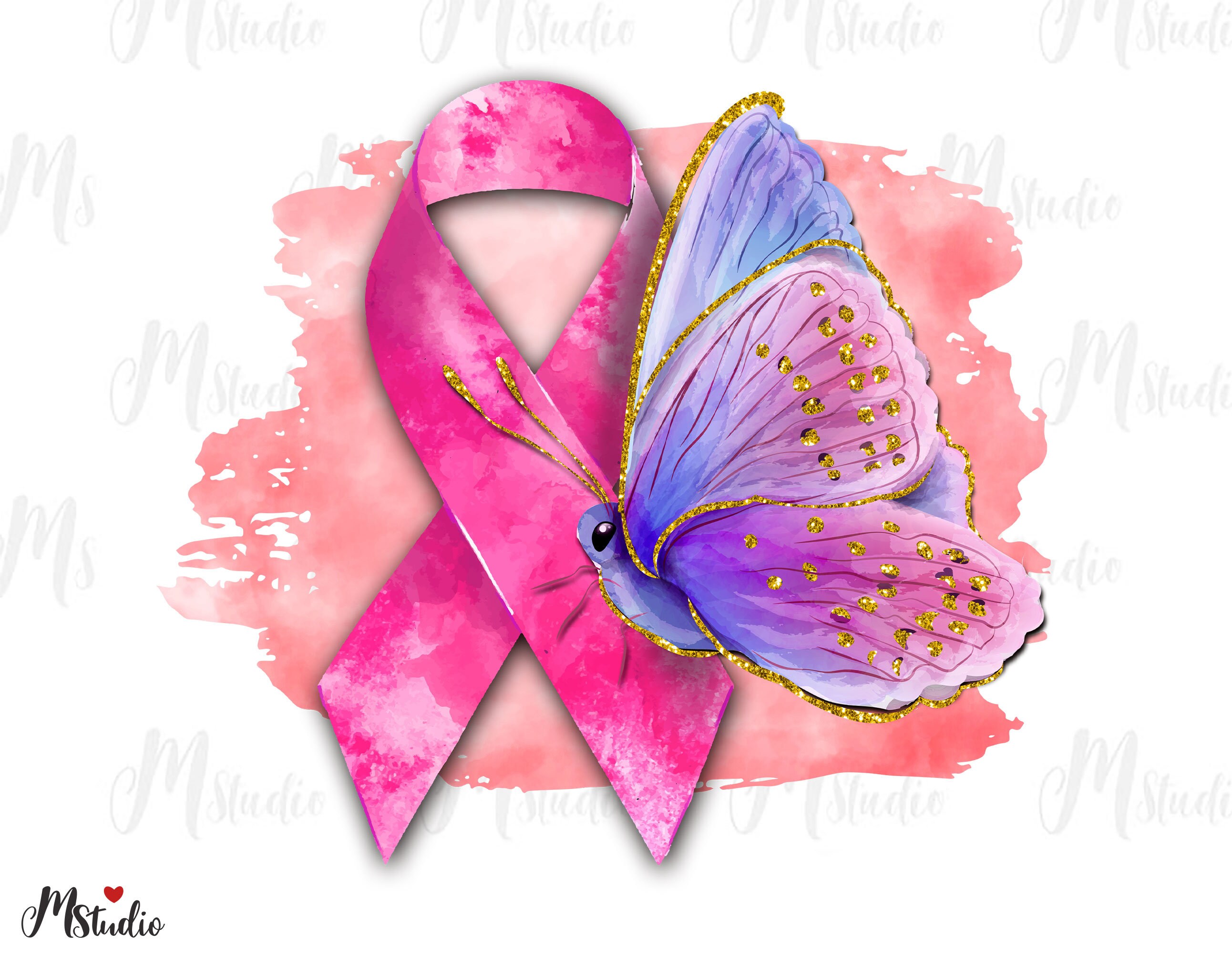 Breast sublimation Cancer Awareness png sublimation png | Etsy