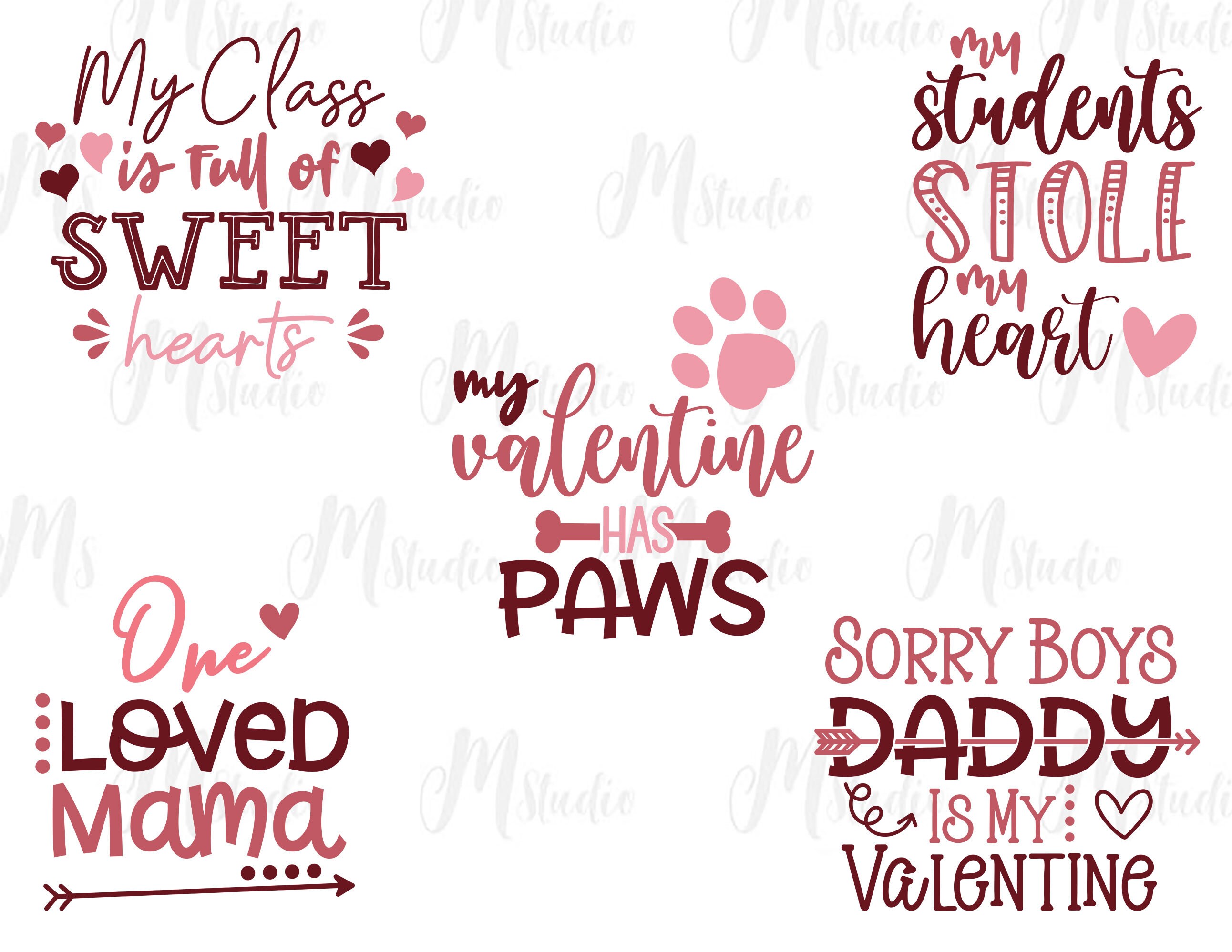 Valentine's Day SVG Bundle Xoxo Svg Valentine Svg - Etsy