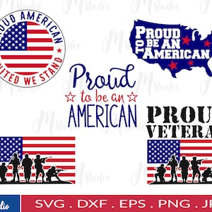 Orgulloso de ser un americano SVG, PNG DXF, orgulloso veterano