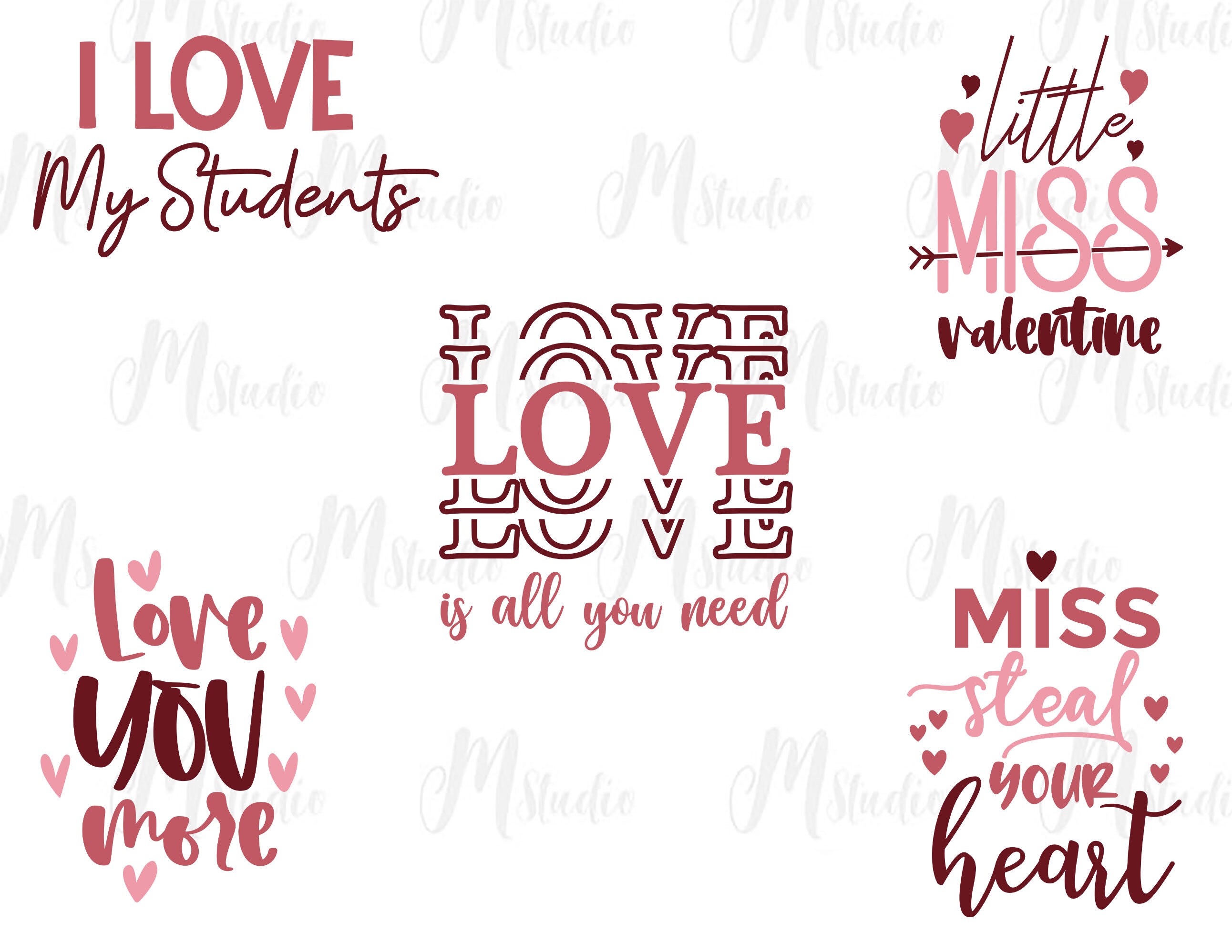 Valentine's Day SVG Bundle Xoxo Svg Valentine Svg - Etsy