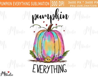 カボチャの秋の昇華転写、秋をテーマにした昇華転写、デジタルダウンロード、カボチャの秋の昇華転写デザイン、png