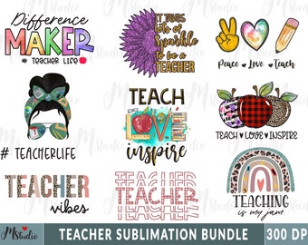 teacher sublimation designs