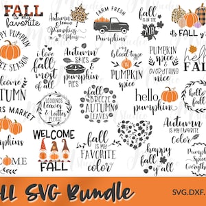 Download Fall Svg Happy Fall Svgfall Svg Bundle Autumn Svg Bundle Etsy PSD Mockup Templates