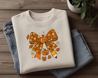 Fall  png, Floral Fall Pumpkin Coquette png, Autumn png, Fall Pumpkin Sublimation png, Autumn Girly Png, Pumpkin Png, Fall Shirt Png