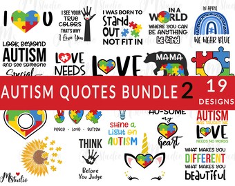 Autism svg bundle, Autism Puzzle Svg, Autism Awareness Svg, Puzzle Piece Svg, Love, Autism Mom Svg, Be Kind Svg, Heart,  svg png eps dxf jpg