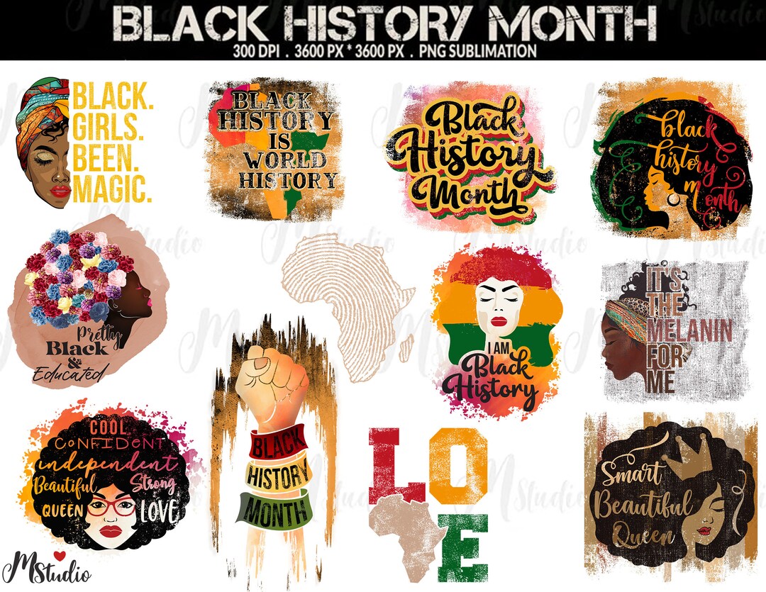 Black History Month PNG, African American Png, Sublimation Black ...