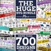 Mega SVG Bundle, over 700 Designs, funny,Huge Bundle svg,BUNDLE SVG files, Cut Files Cricut, Silhouette, 