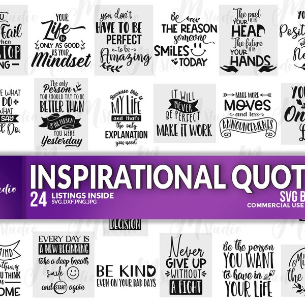 Inspirational Quotes svg Bundle, for cricut and sillouette