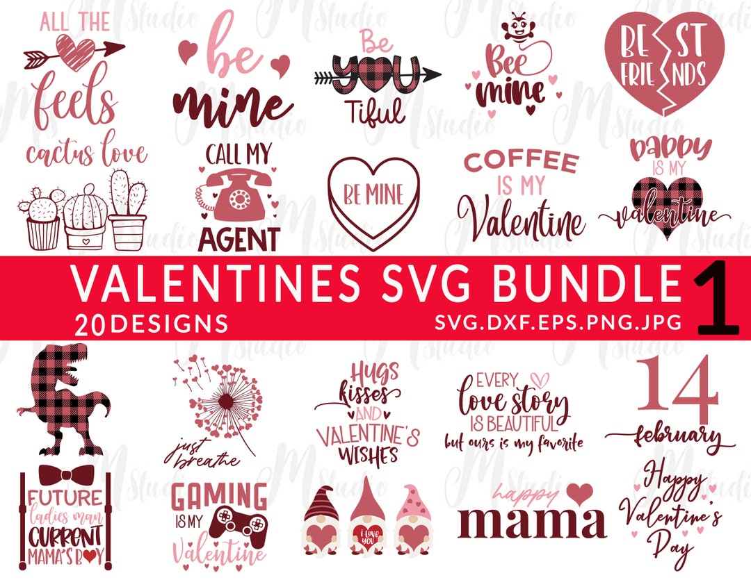 Valentines SVG Bundle, Love Svg Bundle, Valentines Day SVG Bundle ...