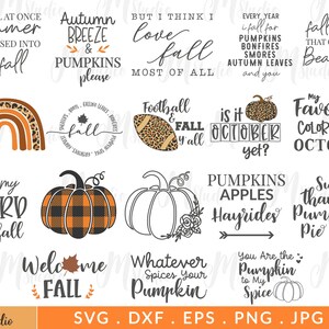 Fall SVG, Fall SVG Bundle, Autumn Svg, Autumn Bundle Svg, Fall Svg Designs, Fall Sign, Fall svg Files, PNG