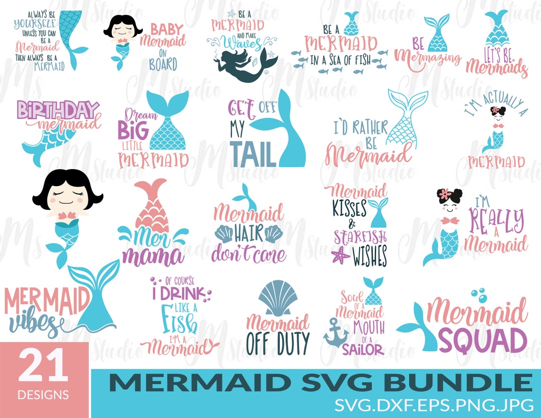 Mermaid SVG Designs, Mermaid Svg, Mermaid Designs Svg,svg File for ...