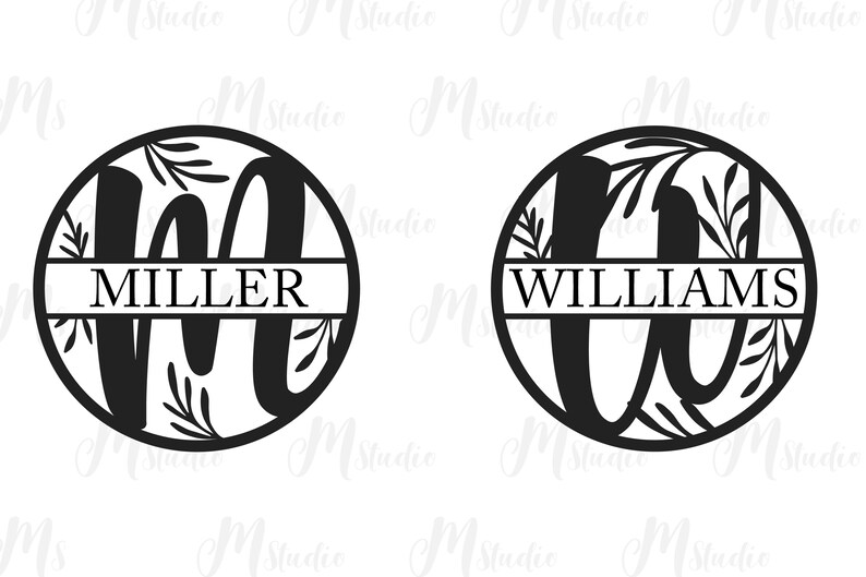 Download Family monogram bundle SVG and free split monogram letters ...
