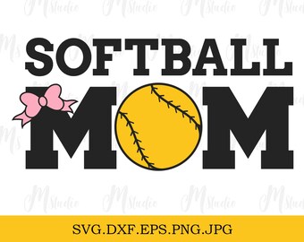 Softball Mom Svg, Softball Svg, Softball Mama Svg, Softball Mom Shirt Svg, File for Cricut