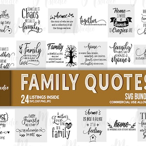 Familie Zitate svg Bundle,für Cricut und Sillouette.