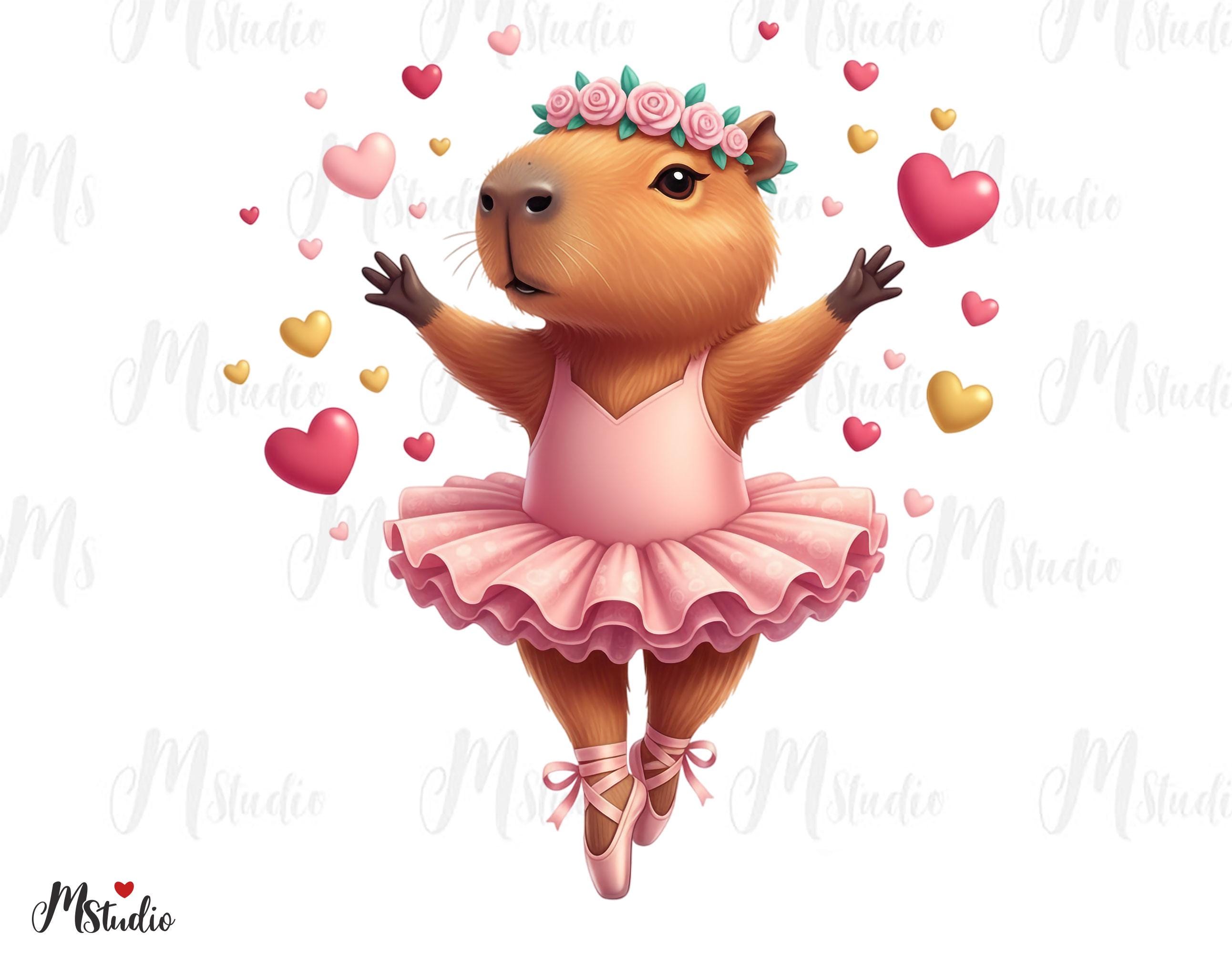 15 PNG Capybara Clipart Bundle, Jungle Animals,birthday Kids Png,cute ...