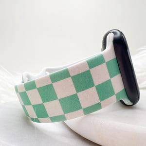 Checkered Watch Band compatible with Apple Watch Fitbit Samsung image 1