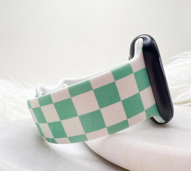 Checkered Watch Band compatible with Apple Watch Fitbit Samsung image 1