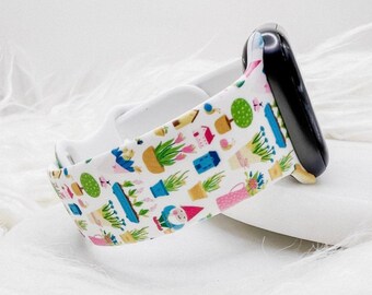 Spring Garden Gnome Watch Band compatible with Apple Watch Fitbit Samsung
