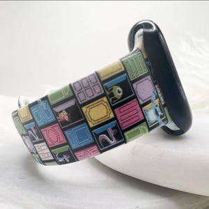 Monsters Watch Band compatible with Apple Watch Fitbit Samsung