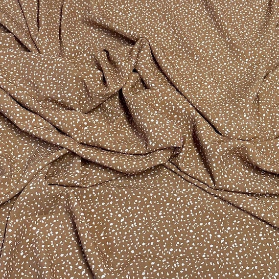 Meterware Viskose Gepunktet Kaufe OneOone Georgette-Viskose-Stoff