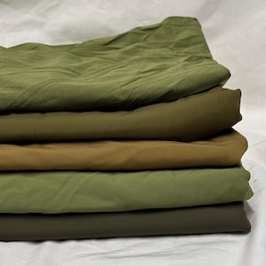Nylon Spandex Tricot Solid Swimwear Activewear Fabric  By The Yard  Olive Color Hue