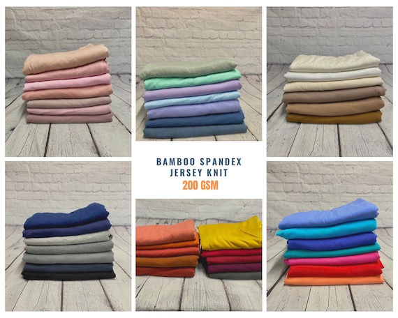 New Colors 4 way Stretch Bamboo Fabric Soft Bamboo Spandex Fabric by the Yard for Dresses Cardigans and Blouses 60 Wide Etsy