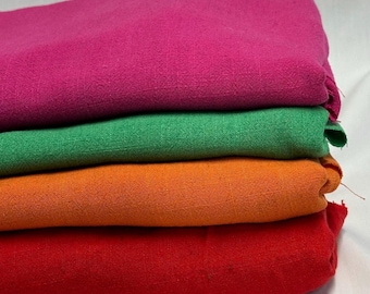 Rayon Linen Blend Soft Woven Fabric By The Yard 240 GSM Bright Colors #4