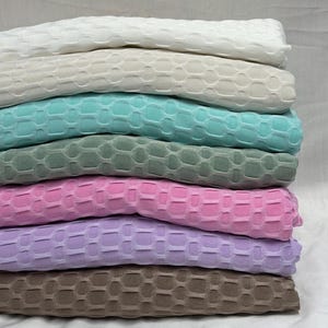 Tecido de malha alveolar com elasticidade em 4 direções para leggings estilo TikTok, roupas esportivas, roupas de ginástica, shorts de ciclista e roupas de banho. Vendido por metro. #1
