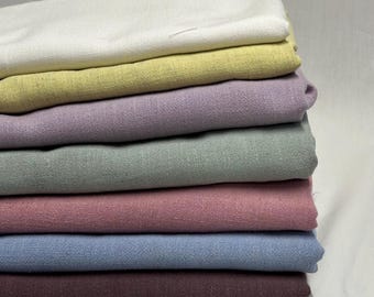Rayon Linen Blend Soft Woven Fabric By The Yard 240 GSM Pastel #2