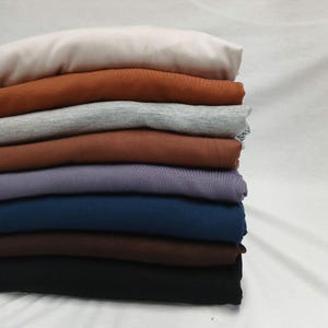 Super Heavy Weight 4-Wege-Stretch-Bambusstoff | weiche Bambus Spandex | Stoff Meterware |  300 G/M Grundfarbe