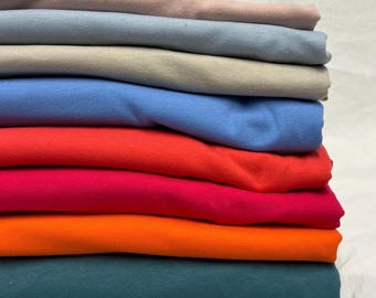 100% Cotton Knit Jersey Fabric | For T-Shirts | Fabric By The Yard | 70 Wide Bright Colors