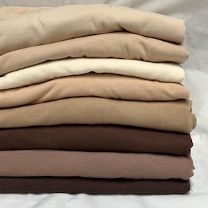 4-Way Stretch Soft Cotton Spandex Fabric Jersey Knit | Bestseller | Fabric By The Yard |
