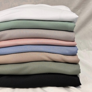 Yummy Rib 2x1 Polyester spandex