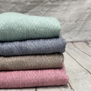 Tessuto a maglia intrecciata a treccia intrecciata, tagliato su misura / 220 GSM, trama aperta