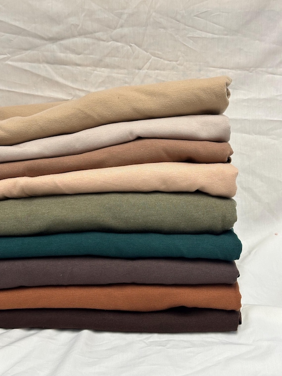 Ultra Soft 4 Way Stretch Cotton Spandex Jersey Knit Fabric By The Yard 200GSM Bodycon Bodysuit ShapeWear Natural