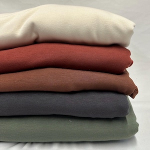 French Terry Spandex 4-Wege-Stretch Terry Strick Poly Modal Spandex