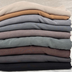 Modal Sand Wash Cupro Jersey Knit Fabric By The Yard Nuetral Colors #1