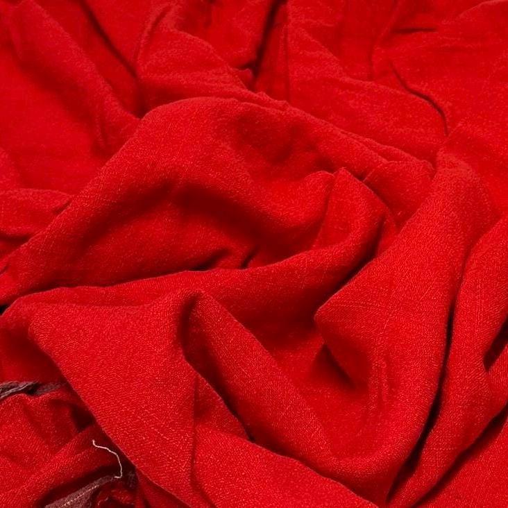 Rayon Linen Blend Soft Woven Fabric by the Yard 240 GSM Bright Colors ...