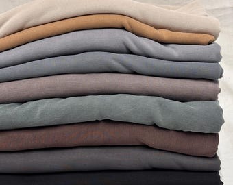 Modal Sand Wash Cupro Jersey Knit Fabric By The Yard Nuetral Colors #1