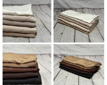 Venezia 4 Way Flowy Polyester Spandex Knit Fabric By The Yard Dresses, Skirts, Lingerie, intimates, Swim Wear, Lining,  BodyCon Neutral Tone