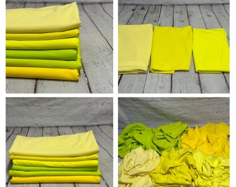 Nylon Spandex Tricot Solid Swimwear Activewear Fabric  By The Yard  Bright Yellow Shades